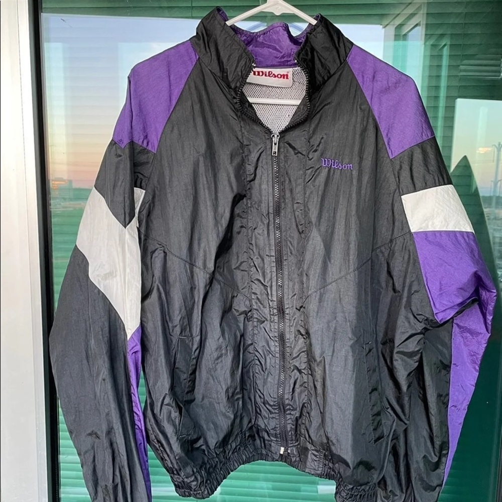 Vintage Wilson Windbreaker Jacket Size Medium